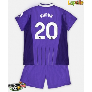 Tottenham Hotspur Mohammed Kudus #20 Kolmaspaita Lapsille 2026-27 Lyhythihainen (+ shortsit)